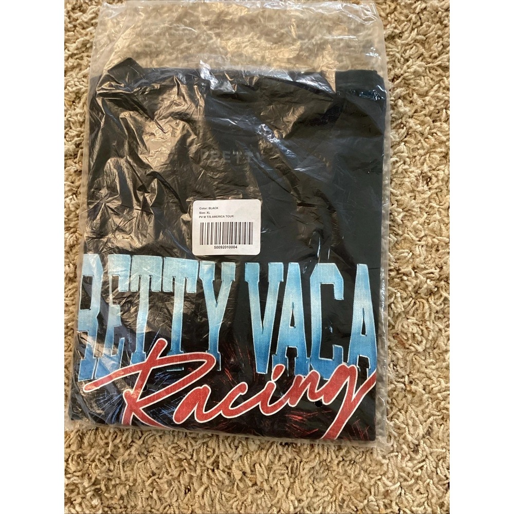 Pretty Vacant Racing T-Shirt Black M Short Sleeve NIB - Picture 2 of 2